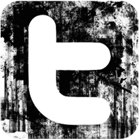 Grunge twitter logo